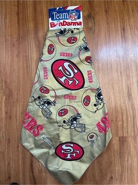 Vintage 1992 NFL San Francisco 49ers Bandanna New in Original Packaging